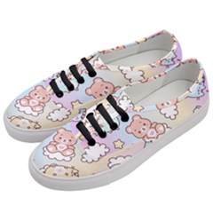 Usheen Carebears, Bears, Cat, Colorful, Cute, Pastel, Pattern Women s Classic Low Top Sneakers by kyorashop23