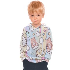 Usheen Carebears, Bears, Cat, Colorful, Cute, Pastel, Pattern Kids  Overhead Hoodie