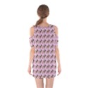 Fern Pattern 2 Pink Shoulder Cutout One Piece Dress View2