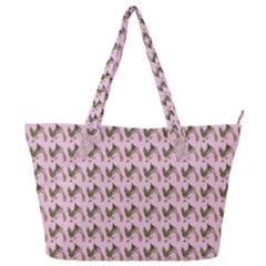 Fern Pattern 2 Pink Full Print Shoulder Bag by snowwhitegirl