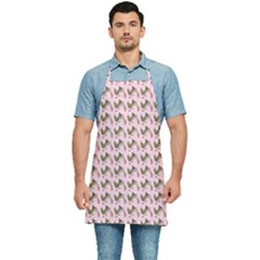 Fern Pattern 2 Pink Kitchen Apron