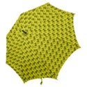 Fern Pattern 2 Yellow Hook Handle Umbrellas (Small) View2