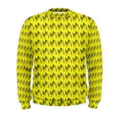 Fern Pattern 2 Yellow Men s Sweatshirt