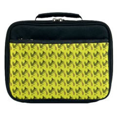 Fern Pattern 2 Yellow Lunch Bag by snowwhitegirl