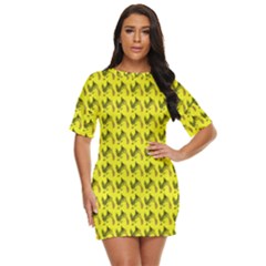 Fern Pattern 2 Yellow Just Threw It On Dress by snowwhitegirl