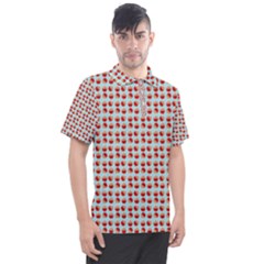 Kawaii Jam Pattern Aqua Men s Polo T-shirt by snowwhitegirl