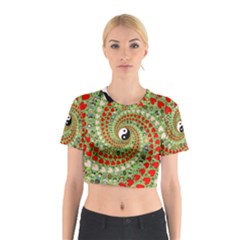 Love Avatars Characters Roles Yin Yang Cotton Crop Top by Paksenen