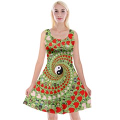 Love Avatars Characters Roles Yin Yang Reversible Velvet Sleeveless Dress