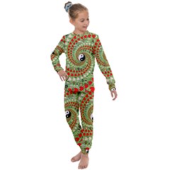 Love Avatars Characters Roles Yin Yang Kids  Long Sleeve Set 