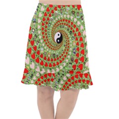 Love Avatars Characters Roles Yin Yang Fishtail Chiffon Skirt by Paksenen