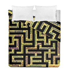 Mindset Stimulus Response Emotion Duvet Cover Double Side (full/ Double Size) by Paksenen