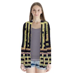 Mindset Stimulus Response Emotion Drape Collar Cardigan