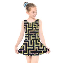 Mindset Stimulus Response Emotion Kids  Skater Dress Swimsuit by Paksenen