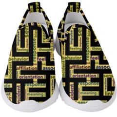 Mindset Stimulus Response Emotion Kids  Slip On Sneakers by Paksenen