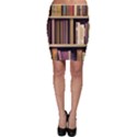 Books Bookshelves Office Fantasy Background Artwork Book Cover Apothecary Book Nook Literature Libra Bodycon Skirt View1