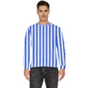 Blue Stripes, Sticker, Stickers Men s Fleece Sweatshirt View1