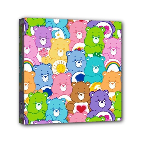 Care Bears, Adorable, Art Mini Canvas 6  X 6  (stretched) by kyorashop23