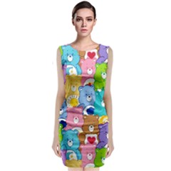 Care Bears, Adorable, Art Sleeveless Velvet Midi Dress