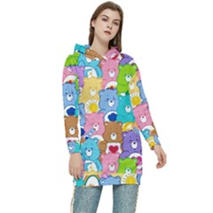 Care Bears, Adorable, Art Women s Long Oversized Pullover Hoodie