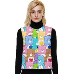 Care Bears, Adorable, Art Women s Button Up Puffer Vest