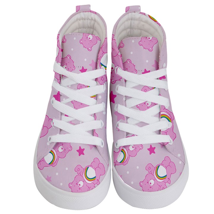 Cheer Bear Pink, Care, Care Bears, Cartoon Kids  Hi-Top Skate Sneakers