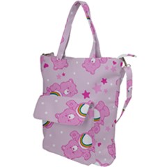 Cheer Bear Pink, Care, Care Bears, Cartoon Shoulder Tote Bag