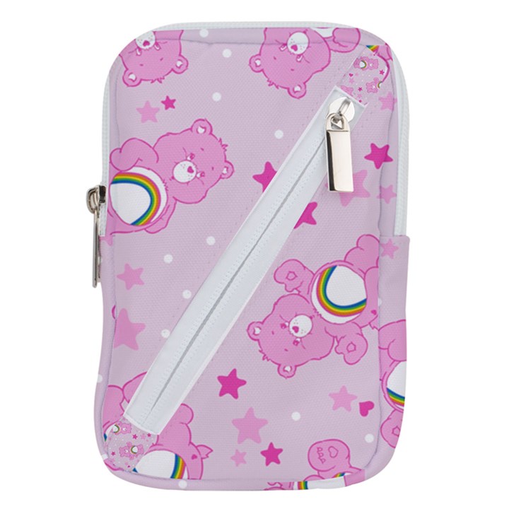 Cheer Bear Pink, Care, Care Bears, Cartoon Belt Pouch Bag (Small)