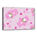 Cheer Bear Pink, Care, Care Bears, Cartoon Canvas 18  x 12  (Stretched) View1