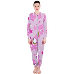 Cheer Bear Pink, Care, Care Bears, Cartoon Onepiece Jumpsuit (ladies)