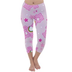 Cheer Bear Pink, Care, Care Bears, Cartoon Capri Winter Leggings 