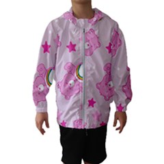 Cheer Bear Pink, Care, Care Bears, Cartoon Kids  Hooded Windbreaker