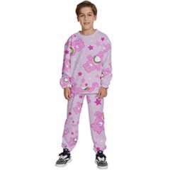 Cheer Bear Pink, Care, Care Bears, Cartoon Kids  Sweatshirt Set