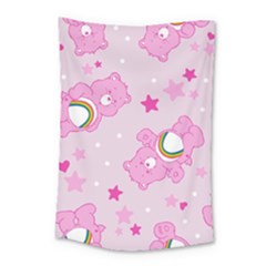 Cheer Bear Pink, Care, Care Bears, Cartoon Small Tapestry