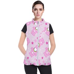 Cheer Bear Pink, Care, Care Bears, Cartoon Women s Puffer Vest