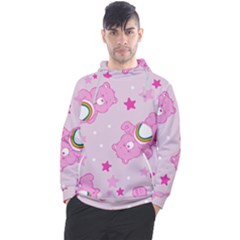 Cheer Bear Pink, Care, Care Bears, Cartoon Men s Pullover Hoodie