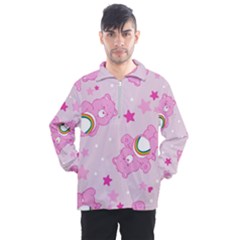 Cheer Bear Pink, Care, Care Bears, Cartoon Men s Half Zip Pullover