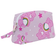 Cheer Bear Pink, Care, Care Bears, Cartoon Wristlet Pouch Bag (large) by kyorashop23