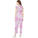 Cheer Bear Pink, Care, Care Bears, Cartoon Women s Frill Top Chiffon Jumpsuit View2