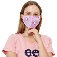 Cheer Bear Pink, Care, Care Bears, Cartoon Fitted Cloth Face Mask (adult) by kyorashop23