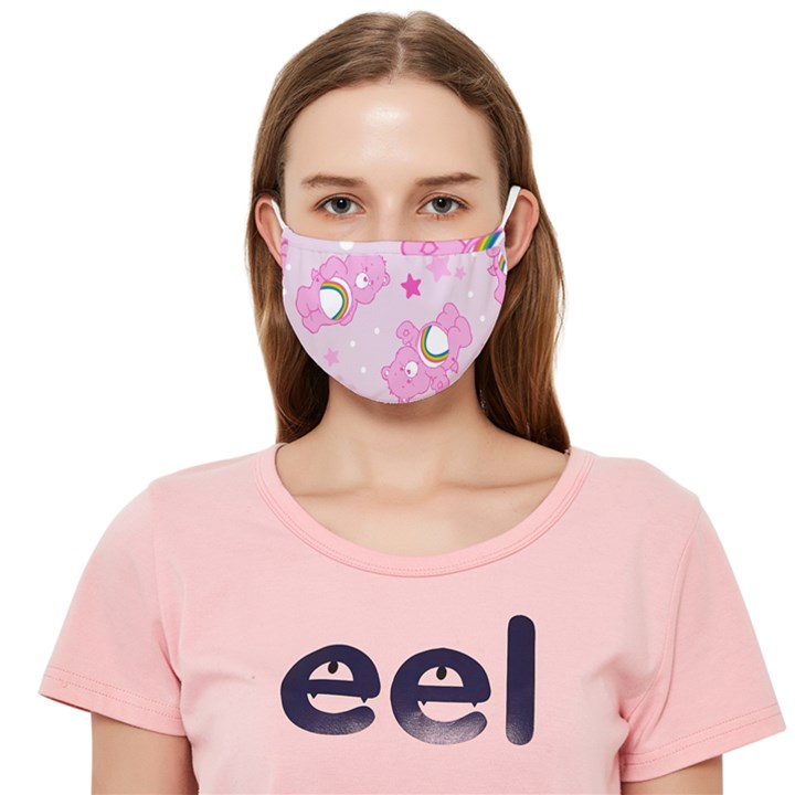 Cheer Bear Pink, Care, Care Bears, Cartoon Cloth Face Mask (Adult)