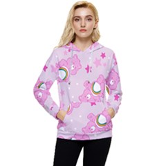 Cheer Bear Pink, Care, Care Bears, Cartoon Women s Lightweight Drawstring Hoodie by kyorashop23