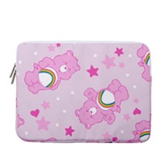 Cheer Bear Pink, Care, Care Bears, Cartoon 13  Vertical Laptop Sleeve Case With Pocket