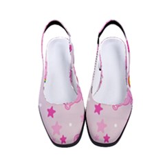 Cheer Bear Pink, Care, Care Bears, Cartoon Women s Classic Slingback Heels