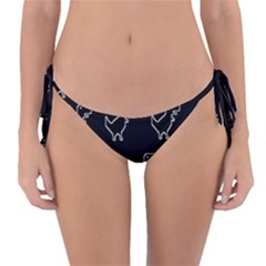 Cute Black, Dinosaur Reversible Bikini Bottoms by kyorashop23