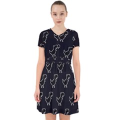 Cute Black, Dinosaur Adorable In Chiffon Dress by kyorashop23