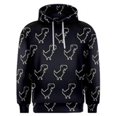 Cute Black, Dinosaur Men s Overhead Hoodie