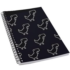 Cute Black, Dinosaur 5 5  X 8 5  Notebook by kyorashop23