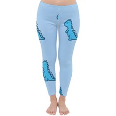 Dinosaur , Cute, Pastel, Classic Winter Leggings