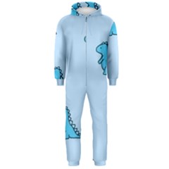 Dinosaur , Cute, Pastel, Hooded Jumpsuit (men)