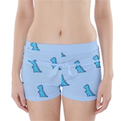 Dinosaur , Cute, Pastel, Boyleg Bikini Wrap Bottoms